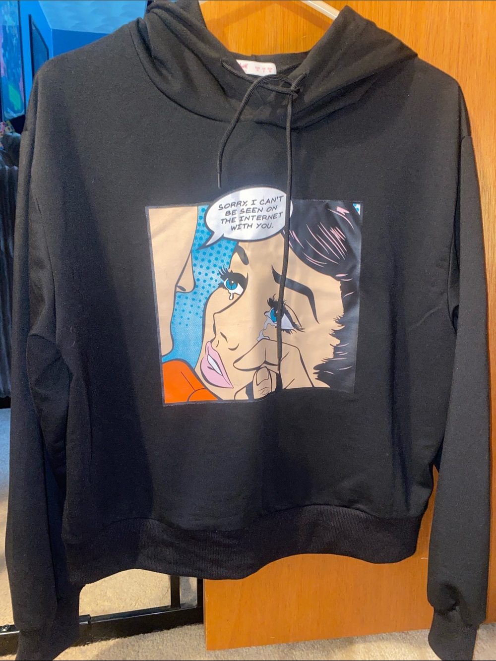 NWOT!  I CAN’T BE SEEN ON THE INTERNET WITH YOU- CROP FIT HOODIE